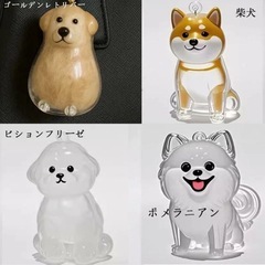 遺毛入れペットキーホルダー ポメラニアン　西彼、長崎市、大瀬戸町相談可の画像