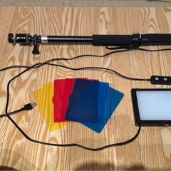 NEEWER スタンドライト 2台セット USB接続 カラーフィルター付きの画像