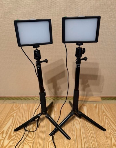 NEEWER スタンドライト 2台セット USB接続 カラーフィルター付き