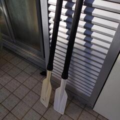 LOGOS製のゴムボート　パドル＆ポンプ付きの画像