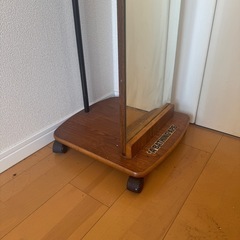 全身鏡 姿見鏡 キャスター付きの画像