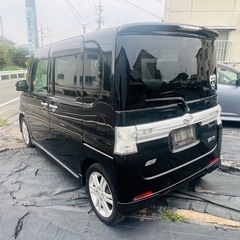 ＊＊＊ダイハツタントｶｽﾀﾑRSターボ❗️車検2年＊ナビ　テレビ❗️平成24年の画像