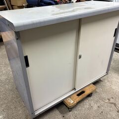 スチール製ベランダ用収納庫 幅約120cm 高さ約90cm 奥行約40cm 多治見市小泉町引き渡しの画像