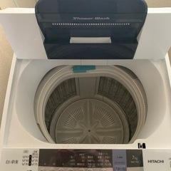 洗濯機　HITACHI 7kg 2019年製の画像