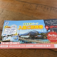 城島高原パーク　無料入園券　その2の画像