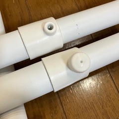 山善天井突っ張り式 ハンガーラック 2段　つっぱりハンガーラック クローゼットの画像