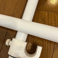 山善天井突っ張り式 ハンガーラック 2段　つっぱりハンガーラック クローゼットの画像