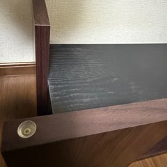 黒透明ガラス　テーブルの画像