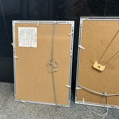 アルミフレーム　額縁　小2枚の画像