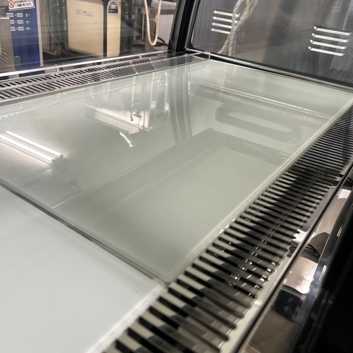 6322【美品】20年製 JCM ケーキ菓子 対面 スイーツ 冷蔵ショーケース LED照明 ガラス冷蔵庫 後引戸 キャスター付 RITS-219T
