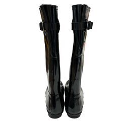 186001 現状品 HUNTER ハンター ロングブーツ GLOSS S ブラック レディース [241001HM140147]の画像