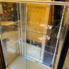 【倉庫保管中】　ガラスショーケース　コレクションケース　什器　可変式　前面ガラス Glass Showcase / Collection Case / Display Cabinet Adjustable Front Glassの画像