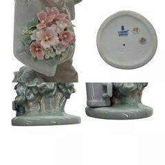 186000 現状品 Lladró リヤドロ インテリア小物 小鳥と話す少女 [241119HM080208]の画像