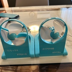 2セット　USBファン　携帯扇風機　ノベルティグッズの画像