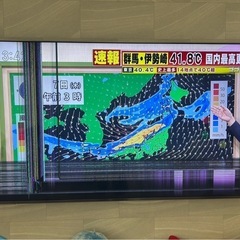 Hisense 75インチ液晶テレビ 75U8FG 1部液晶画面割れの画像