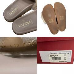 186005 現状品 VALENTINO ヴァレンティノ サンダル NW2S0E10  23 ピンクベージュ レディース [250121HM240082]の画像