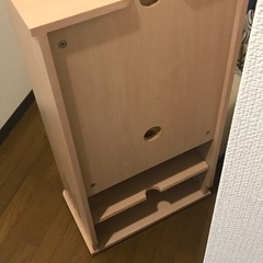 ルーター収納付き　電話　fax台　サイドラックの画像