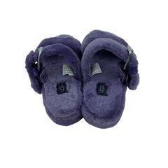 186000 現状品 UGG アグ サンダル FUZZ YEAH ボアサンダル パープル サイズ 24cm 未使用に近い レディース [241220HM210494]の画像