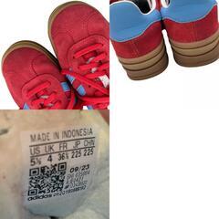 186000 現状品 adidas アディダス スニーカー ガゼルボールド 22.5 レッド レディース [250206HM120112]の画像