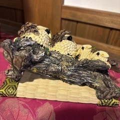 縁起物！フクロウの置き物の画像