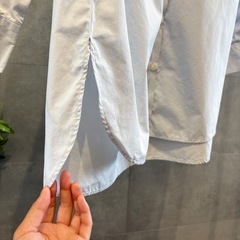 UNIQLO エクストラファインコットンオーバーサイズロングシャツ　S 長袖の画像