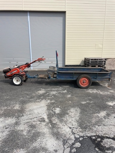 クボタ テーラー TD620 耕運機 トレーラー 実動 引き取り限定茨城県水戸市 クボタ テーラー TD620 耕運機 トレーラー 実動