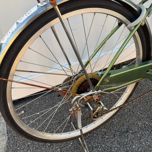【都内/千葉引取】ママチャリ 26インチ自転車 6段変速/カゴ/鍵/ライト付 都内/千葉引取】ママチャリ 26インチ自転車 6段は変速/カゴ/鍵