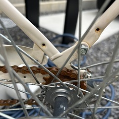 子供用自転車　ホワイト24インチ　　の画像