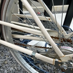 子供用自転車　ホワイト24インチ　　の画像