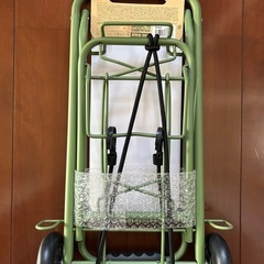 折りたたみキャリーカート　カーキ色　アウトドアから普段使いまでの画像