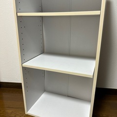 カラーボックス3段 ホワイトの画像