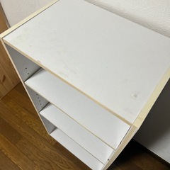 カラーボックス3段 ホワイトの画像