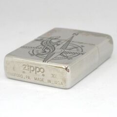 中古 火花確認済み ZIPPO Marlboro トカゲ 羅針盤 1995年製造 オイルライター リザード コンパス マールボロ 札幌市 清田区 平岡の画像