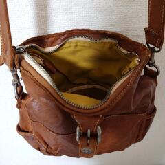 差し上げます　馬皮ショルダーバッグ 美品の画像