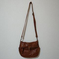 差し上げます　馬皮ショルダーバッグ 美品の画像