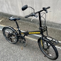 【整備済み】HUMMER20インチ6段変速折りたたみ自転車の画像
