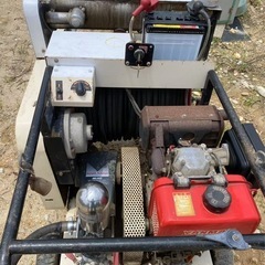 丸山 自動整列巻取セット動噴 MS550ENR 130ｍ巻き MS550ヤンマーディーゼルエンジン L75ASES 馬力7.5セル付★作動確認済の画像