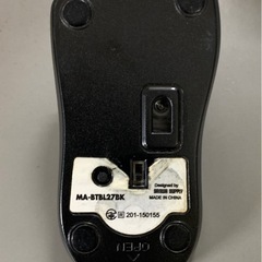 ワイヤレスマウス Bluetooth 3.0 超小型 【サンワサプライ MA-BTBL27BK】単四電池2本つきの画像