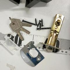 0809-434 堅塁金物 ドアノブ 鍵付き  レバーハンドル錠の画像