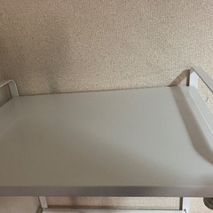 美品　伸縮レンジラック　白　山崎実業 (ヤマザキジツギョウ) 伸縮レンジラック tower (タワー) (47.5~75×35×50cm) ホワイト キッチン収納 キッチンラック 電子レンジ 棚 収納 シンプル 台 ラックの画像