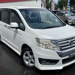 全国提携ローン！！全国納車始めました！！ステップワゴンスパーダ！Z！特別価格コミコミ43万円！　4WD　スマートキー　キーレス　エアバック　盗難防止システム　3列シート　ナビの画像
