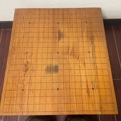 碁盤　碁石付き 脚付き へそあり 年代物の画像