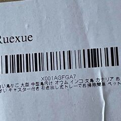 【定価16000円・新品】Ruexue鳥かご 透明アクリル扉 46x43x86 オープントップの画像