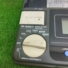 HIOKI IR4051 絶縁抵抗計【野田愛宕店】【店頭取引限定】【中古】管理番号：IT66D4BEK4NGの画像
