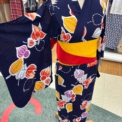 リユースのサカイ東金店　子供用浴衣単体　サイズ約140cm TJ13784の画像