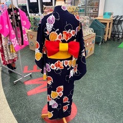 リユースのサカイ東金店　子供用浴衣単体　サイズ約140cm TJ13784の画像