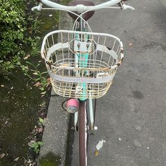 【リサイクルショップどりーむ天保山店】No.376 エコチャリNo.21938 子ども自転車 22インチ ライトOK ベル無し ギア無しの画像