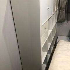 IKEA カラーボックス カラックス エクスペディート 白 ホワイト 扉付の画像