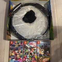 Nintendo Switch 本体及び付属品/3つのゲームの画像