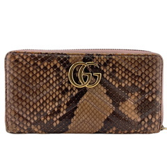 グッチ GUCCI 長財布 GGマーモント ラウンドファスナー 443123 ピンクの画像